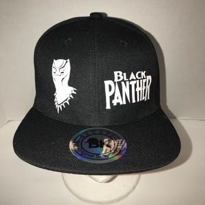 Black panther snapback hat